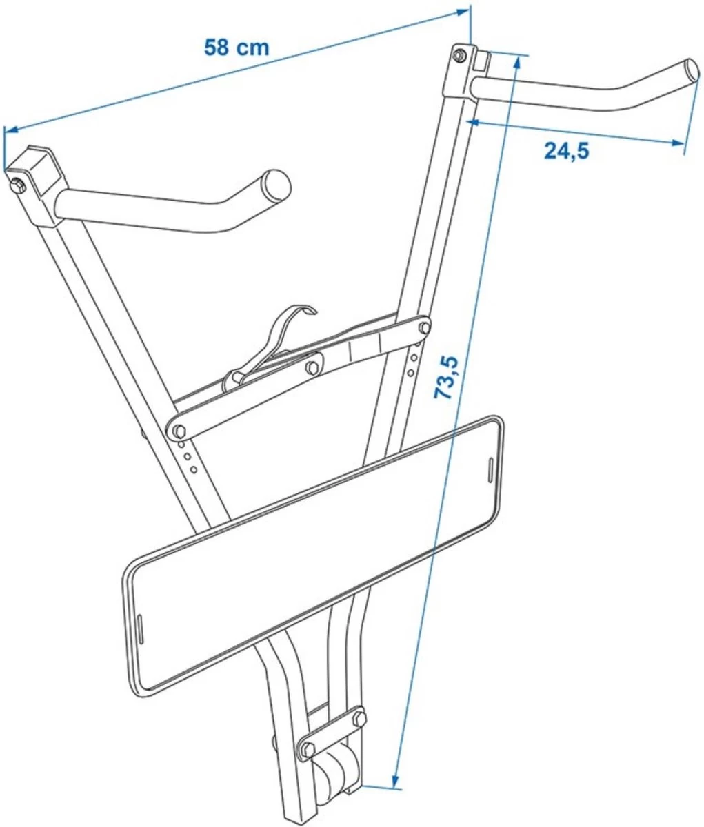 PROPLUS Pro Plus Fietsdrager - Trekhaak - Klick Fast II Met Kentekenplaathouder - Maximale Belasting 30 Kilo - Afbeelding 5