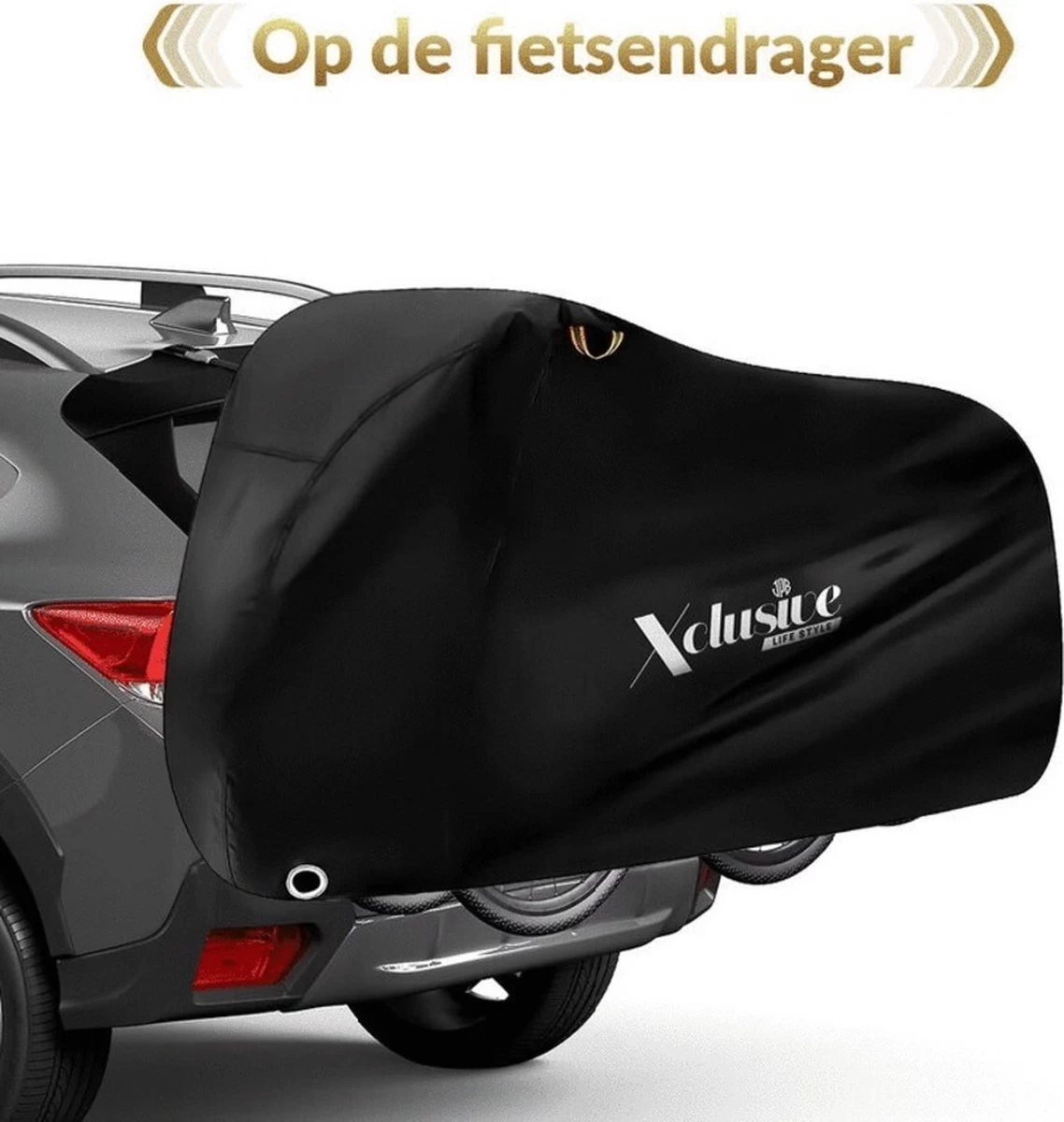 Xclusive-lifestyle® Fietshoes XXL - Universeel - 1 Of 2 Fietsen - Ultra Oxford 420D Zeer Sterk En Extra Dik - Bakfietshoes - Fietscover - Waterdichte PU Coating - Met Opbergtas En Zadelhoes - Afbeelding 4