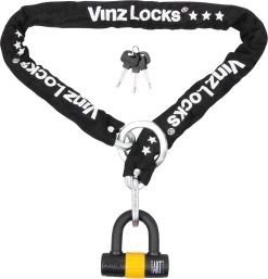 VINZ Kungur ART 3 Kettingslot 100 Cm / Fietsslot / Scooterslot / Motorslot / Schijfremslot