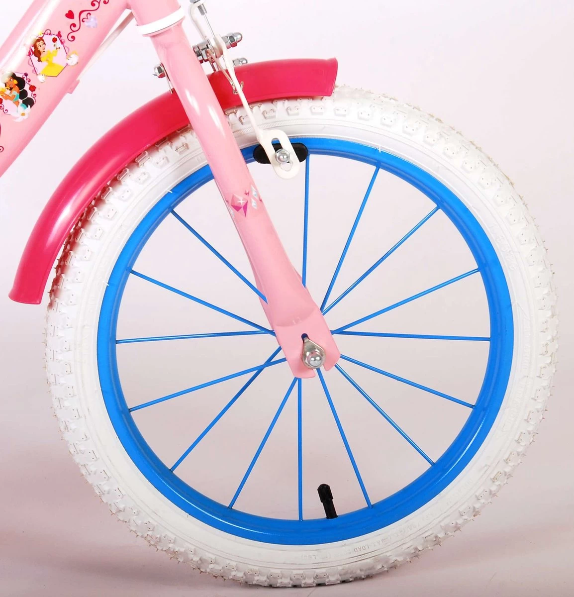 Volare Disney Princess Kinderfiets - Meisjes - 16 Inch - Roze Blauw - Twee Handremmen - Afbeelding 12