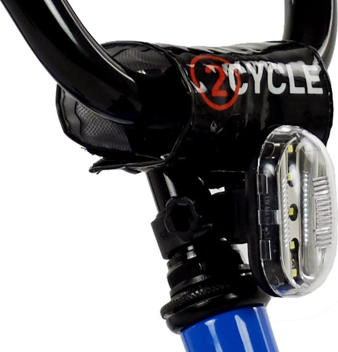 2Cycle Biker Kinderfiets - 18 Inch - Blauw - Jongensfiets - Afbeelding 7