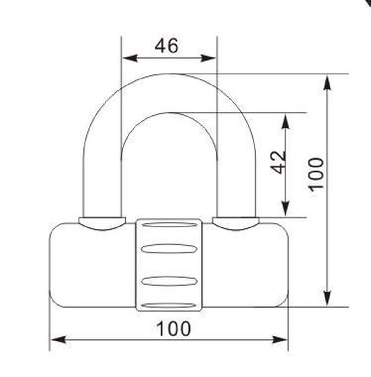 VINZ Kungur ART 3 Kettingslot 100 Cm / Fietsslot / Scooterslot / Motorslot / Schijfremslot - Afbeelding 7