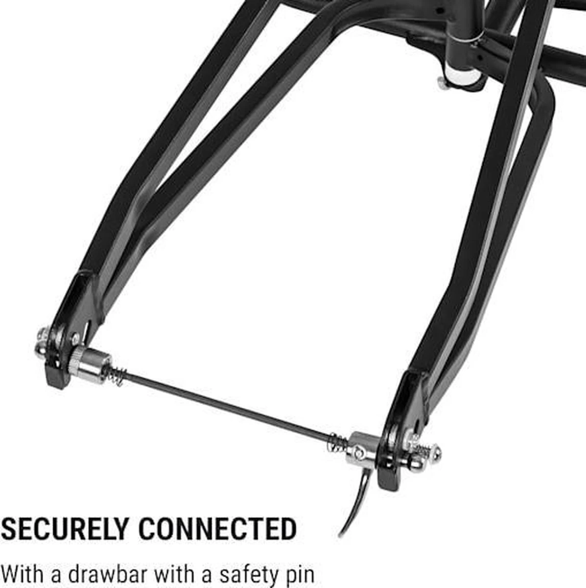 Klarfit Follower Fietsaanhanger Set - Fietskar 16" Luchtband - Aanhangwagen 35 Kg Belastbaarheid - Transporttas 120 Liter - Afbeelding 10