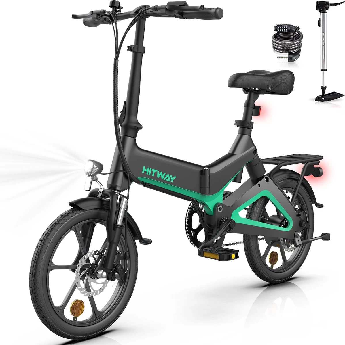 HITWAY Elektrische Fiets - Opvouwbare E-bike - 16 Inch-250W-2023 Model