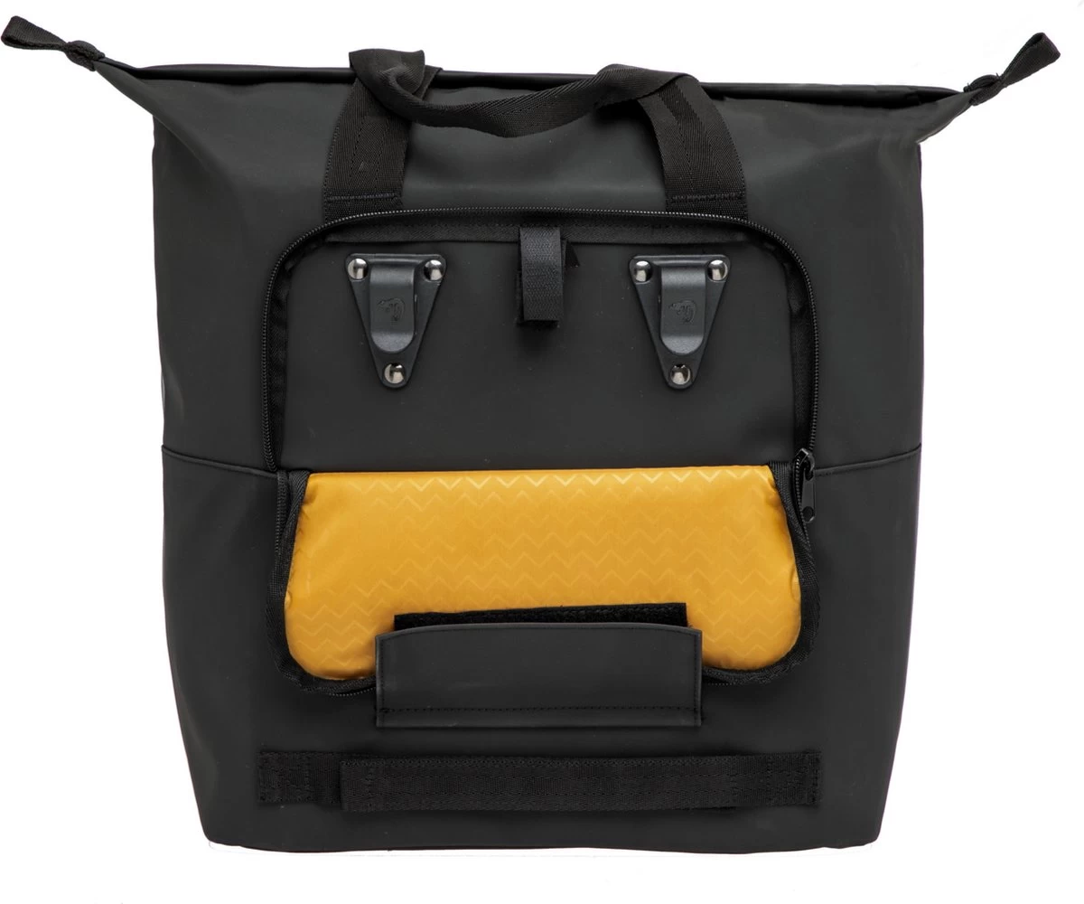 New Looxs Odense Kota Enkele Fietstas - Afneembaar Shopper - 24 Liter - Zwart - Afbeelding 5