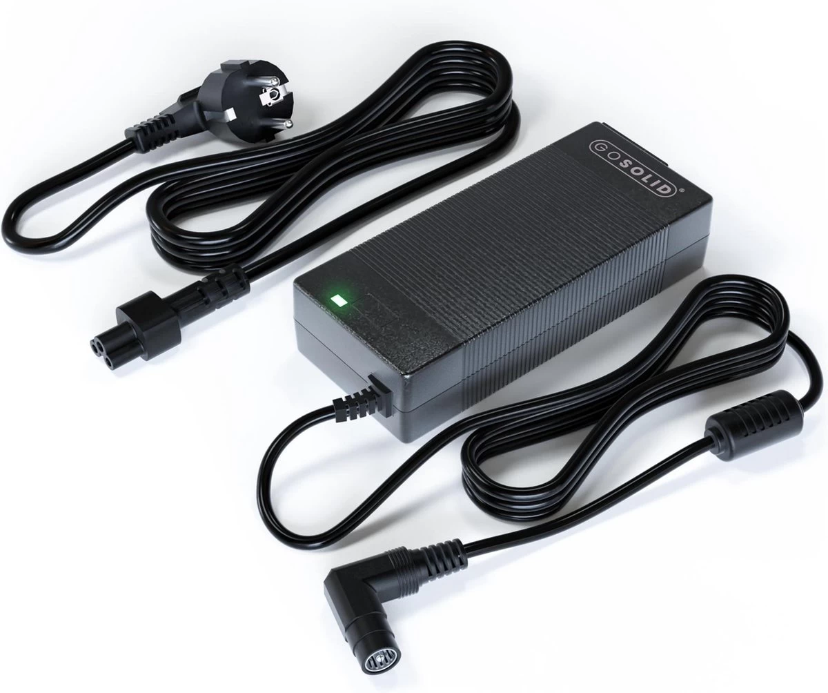 GO SOLID! ® Oplader Elektrische Fiets - 42V 2A - 1-Polige Plug