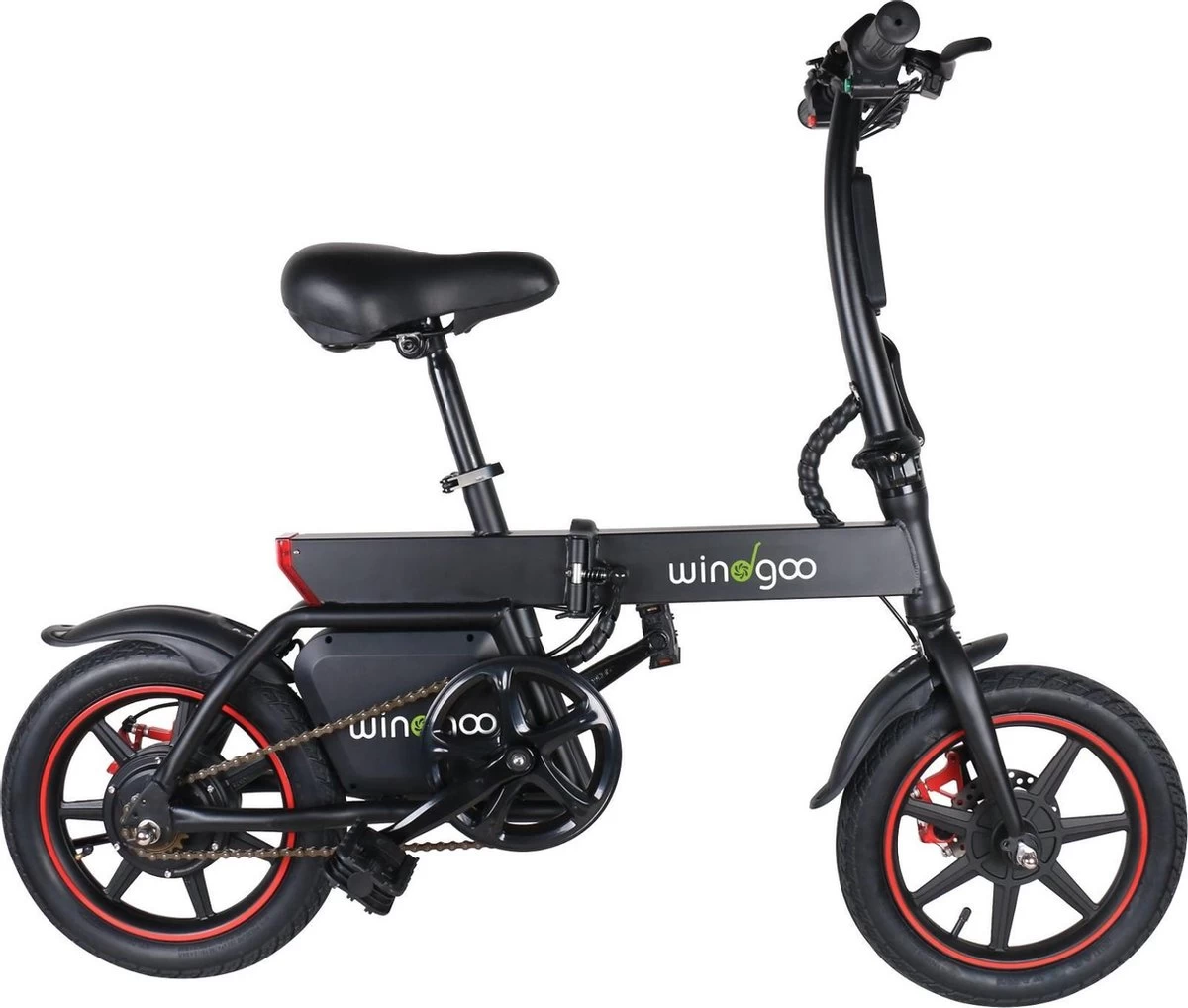 Windgoo B-20 Elektrische Vouwfiets - Snelheid 20 Km/h - 15 Km Bereik - Schijfremmen - Afbeelding 9