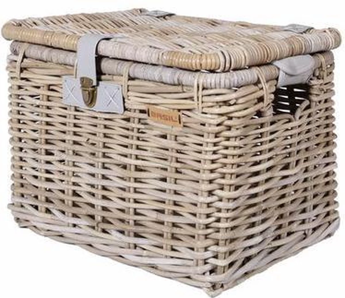 Basil Denton Fietsmand L - Voor - Rotan - Grijs - Large - Afbeelding 5