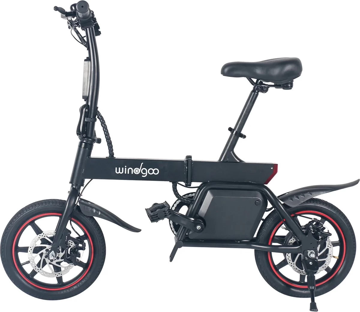 Windgoo B-20 Elektrische Vouwfiets - Snelheid 25 Km/h - 15-20 Km Bereik - Schijfremmen - Afbeelding 2