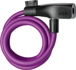 AXA Resolute 8/120 Kabelslot – Slot Voor Fietsen - Gebruiksvriendelijk - 120 Cm Lang - Diameter 8 Mm - Paars
