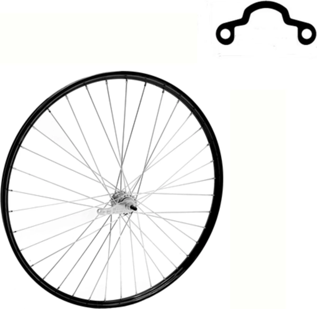 Hi-point Achterwiel 28 X 1 1/2 Terugtraprem Staal 36g Zwart - Afbeelding 4