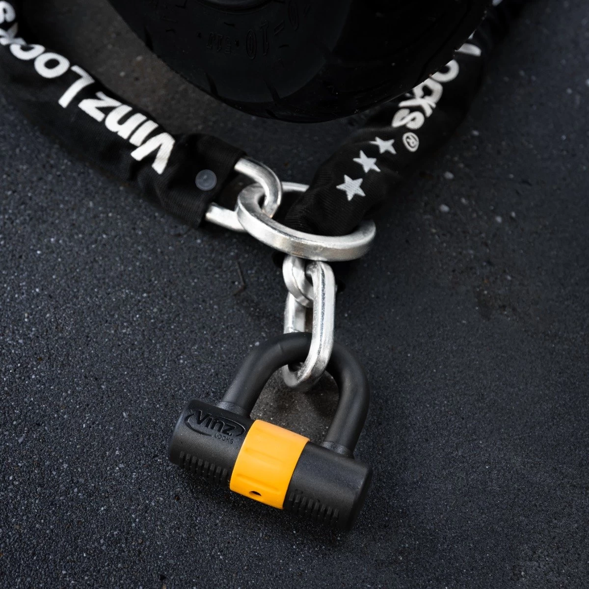 VINZ Kungur ART 3 Kettingslot 100 Cm / Fietsslot / Scooterslot / Motorslot / Schijfremslot - Afbeelding 5