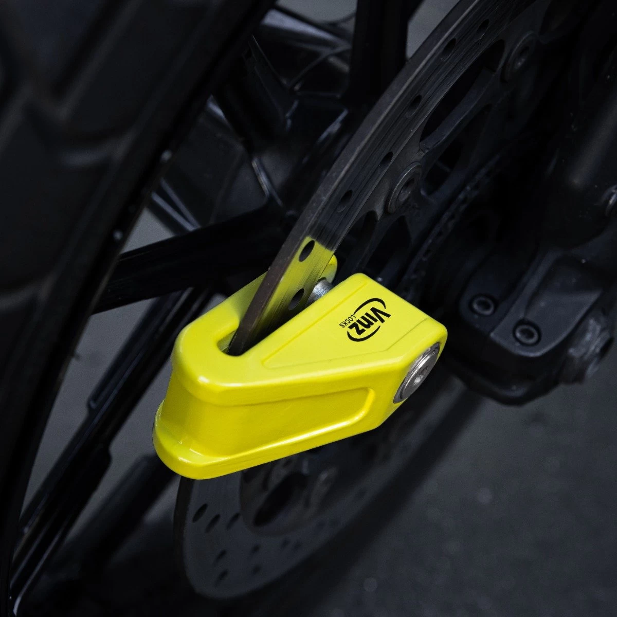 VINZ Baretti Schijfremslot / Motorslot ART4 - Fluor Geel - Afbeelding 7