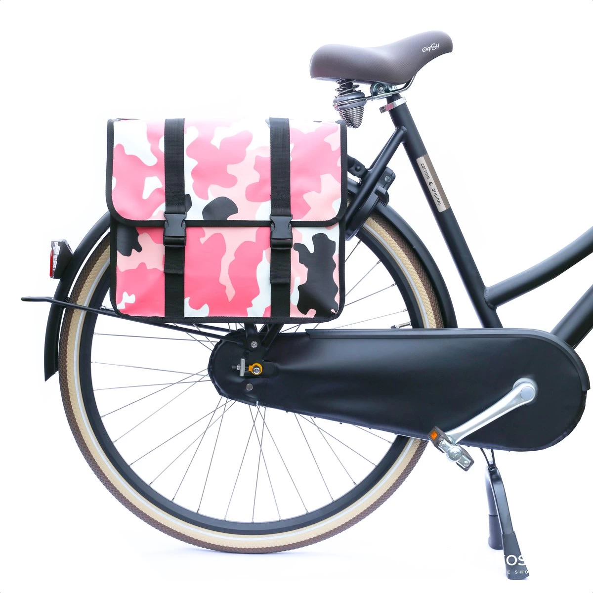 Ekostar® Online Shopping - Fietstassen Dubbel - Waterdicht - Fietstas - 46 Liter – Camouflage Roze – Fietstassen Elektrische Fietsen - Afbeelding 5