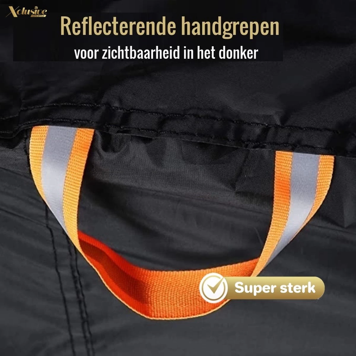 Xclusive-lifestyle® Fietshoes XXL - Universeel - 1 Of 2 Fietsen - Ultra Oxford 420D Zeer Sterk En Extra Dik - Bakfietshoes - Fietscover - Waterdichte PU Coating - Met Opbergtas En Zadelhoes - Afbeelding 2