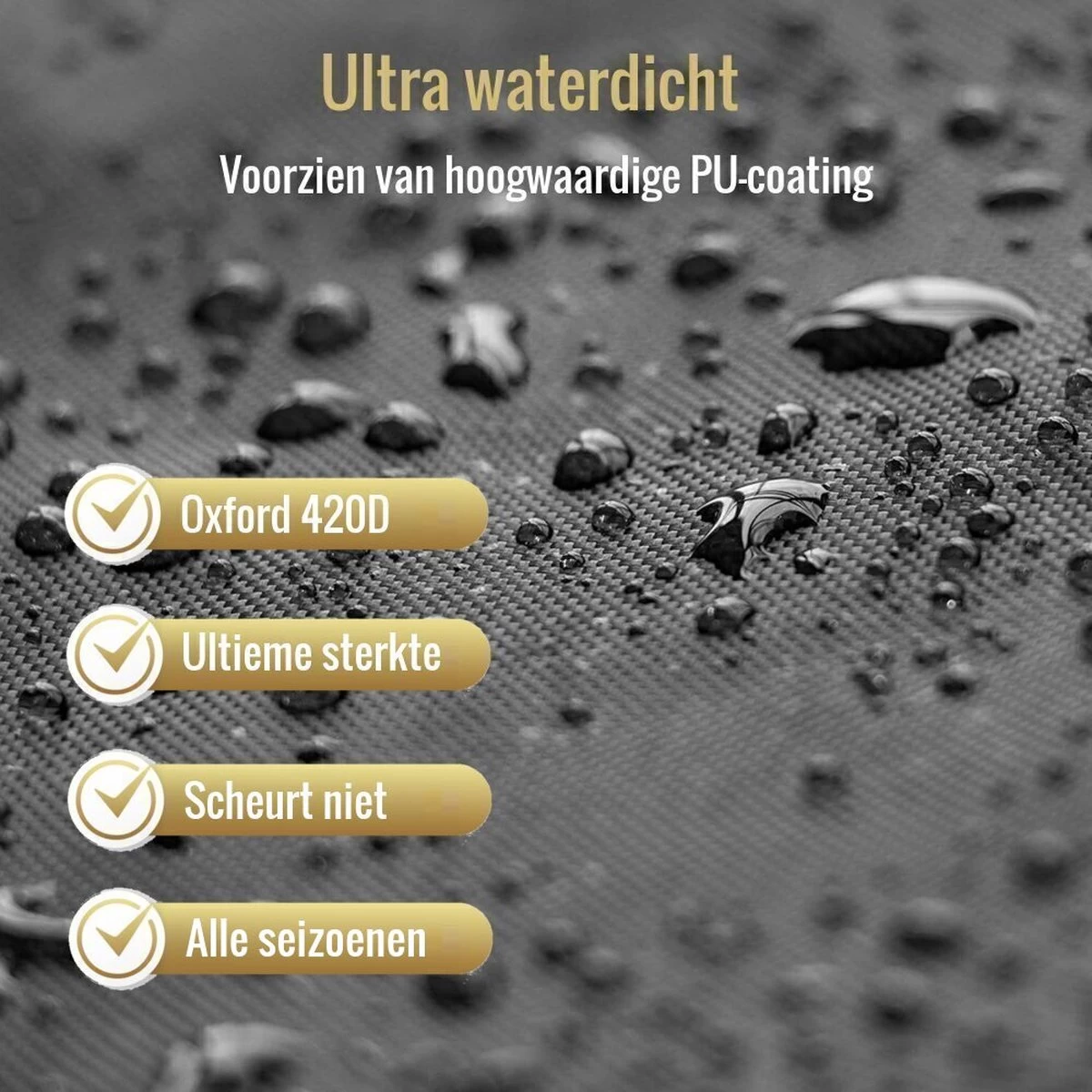 Xclusive-lifestyle® Fietshoes XXL - Universeel - 1 Of 2 Fietsen - Ultra Oxford 420D Zeer Sterk En Extra Dik - Bakfietshoes - Fietscover - Waterdichte PU Coating - Met Opbergtas En Zadelhoes - Afbeelding 12