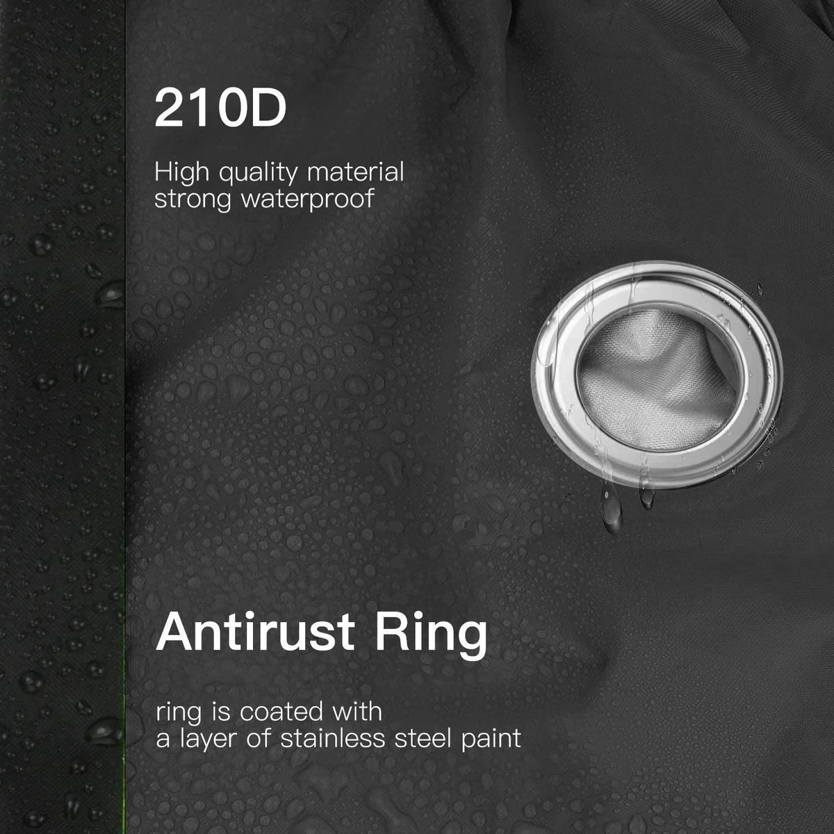 Beschermhoes + Zadelhoes + Opbergtas - 2 Fietsen - 210D - Alle Weersinvloeden - 75 X 110 X 200 Cm (B*H*L) - Afbeelding 7