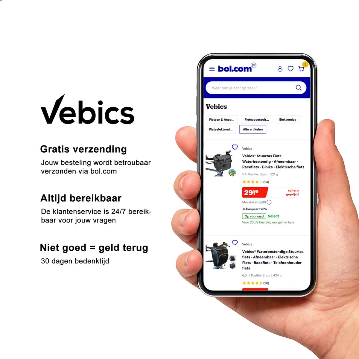 Vebics® Fietshoes Voor 1 Fiets Waterdicht - Elektrische Fiets - Fietsbeschermhoes - Stalling - Zwart - Afbeelding 10
