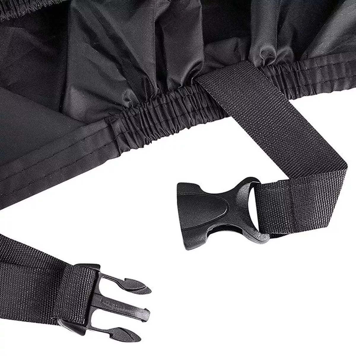 Merkloos Fietshoes Voor 1/2 Fietsen - Luxe Fiets Hoes - Waterdicht 210D Polyester Zwart - Inclusief Opbergzak - Afbeelding 4