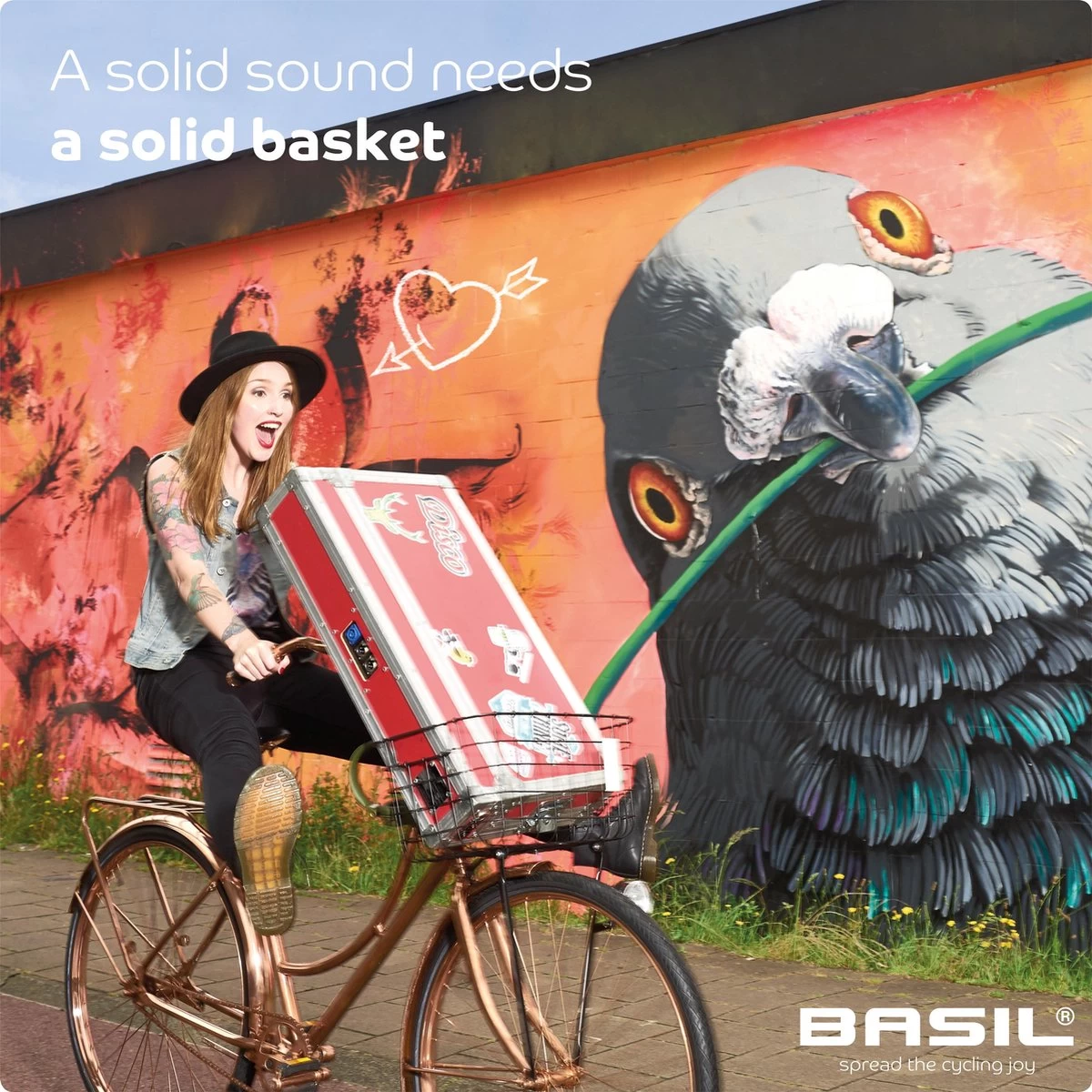 Basil Robin Fietsmand - Voor - Inclusief Bevestigingsmateriaal - Zwart - Afbeelding 2