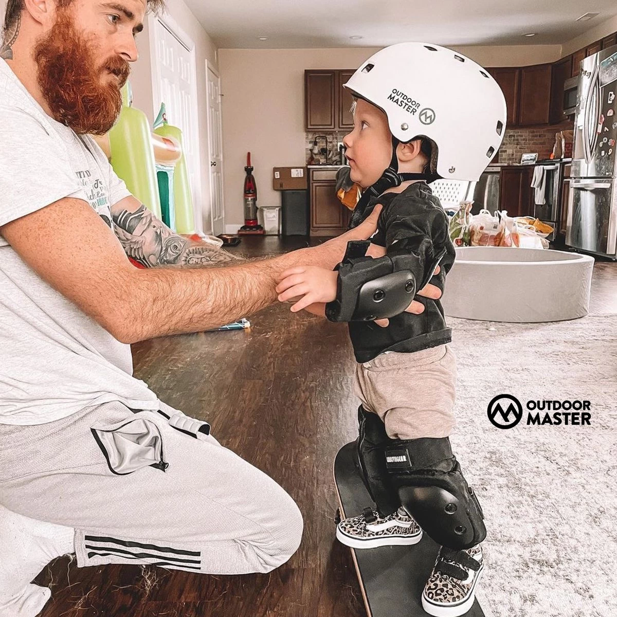 OutdoorMaster Helm Voor Kinderen – Fietselm Kinderen – SkateHelm Kindren – Sporthelm – Jongens – Meisjes – Wit – Maat M (52-56) - Afbeelding 3