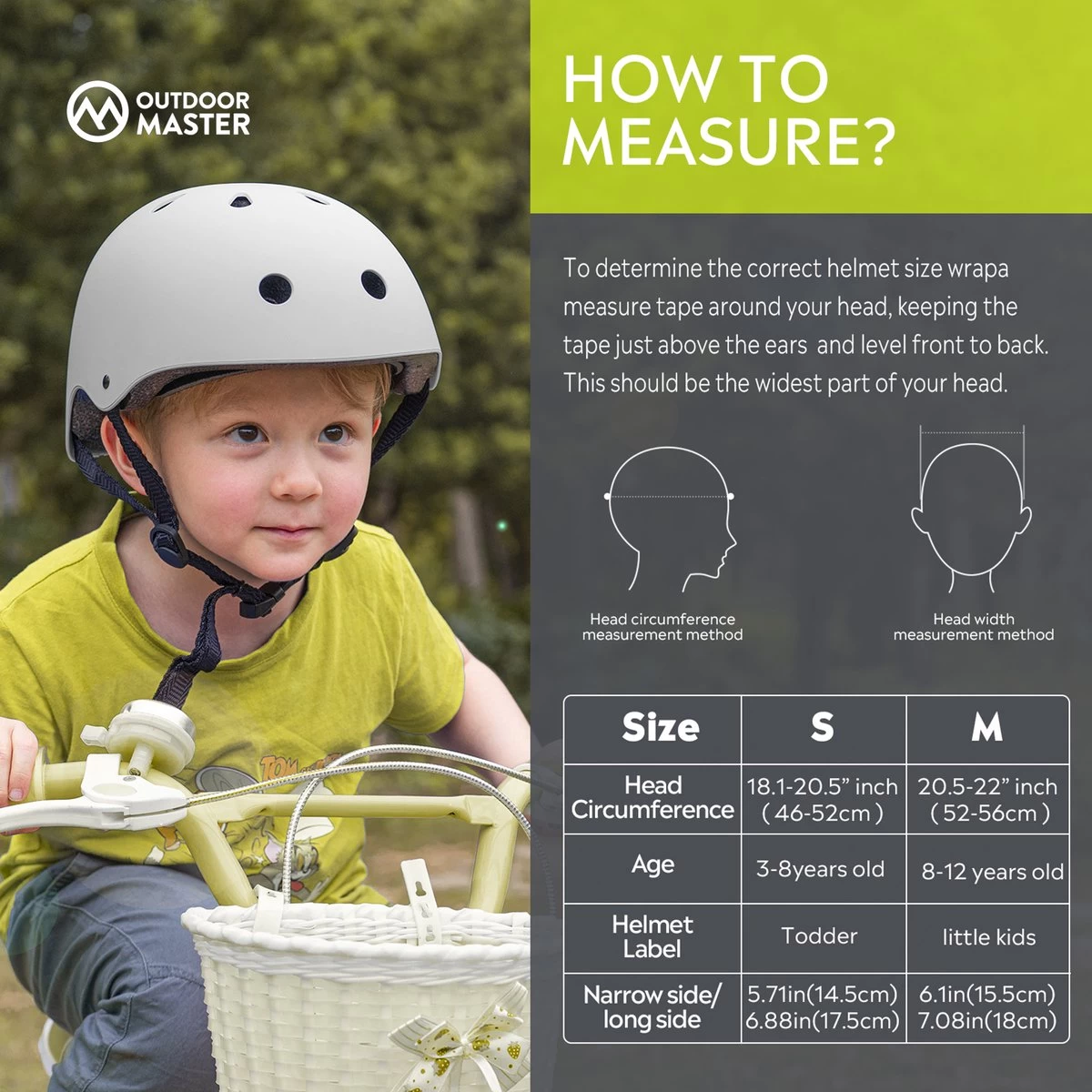 OutdoorMaster Helm Voor Kinderen – Fietselm Kinderen – SkateHelm Kindren – Sporthelm – Jongens – Meisjes – Wit – Maat M (52-56) - Afbeelding 7