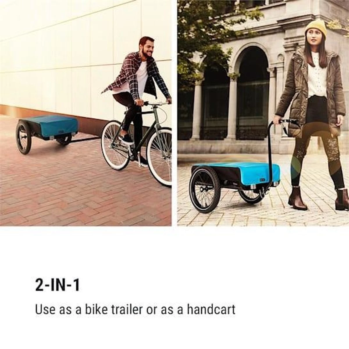 Klarfit Cargo Bull Aanhangwagen - Bagagefietskar - Fietsaanhanger - 50 Liter Laadruimte - 16" Luchtbanden - Voor Max. 40 Kg Lading - Afbeelding 6