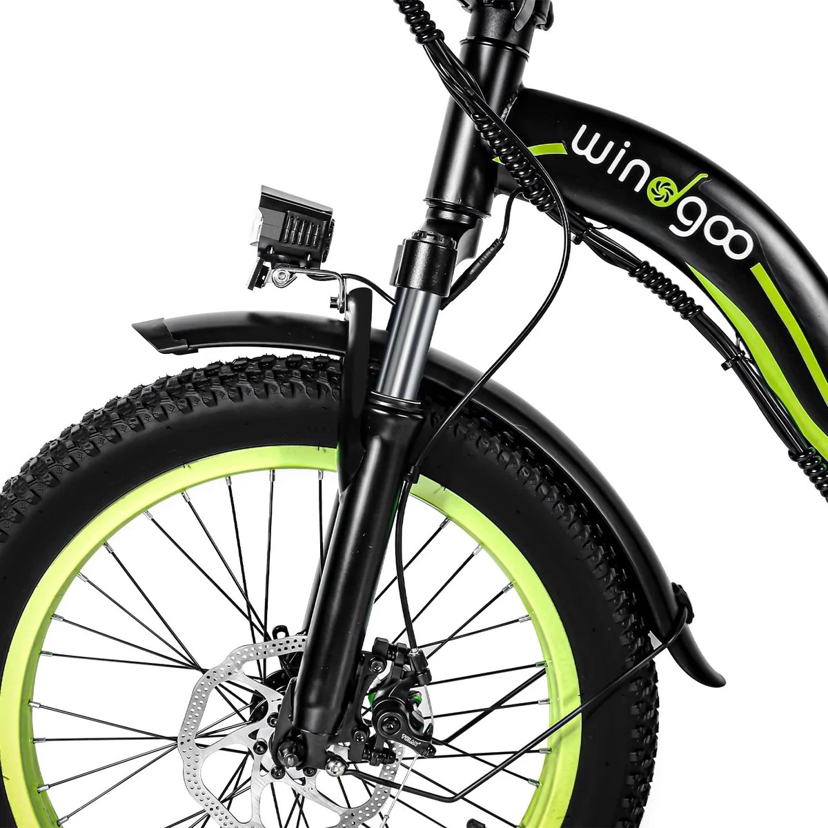 Merkloos Windgoo E20 Urban- Elektrische Fiets - E-bike - 20Inch - 12.5Ah - APP - Fat Tire - 7 Speed Shimano - Afbeelding 15