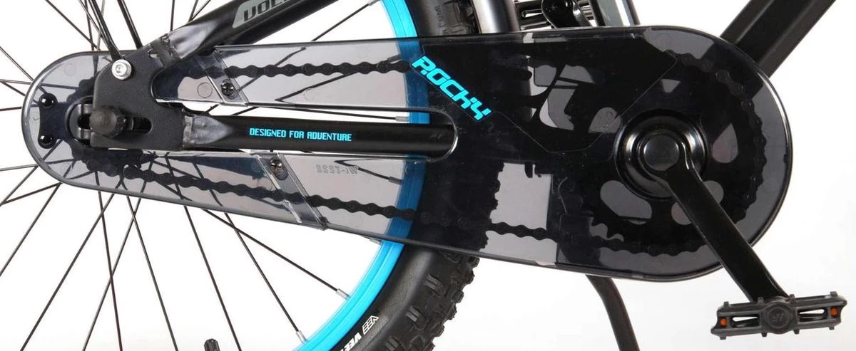 Volare Rocky Kinderfiets - 20 Inch - Zwart - 95% Afgemonteerd - Prime Collection - Afbeelding 15