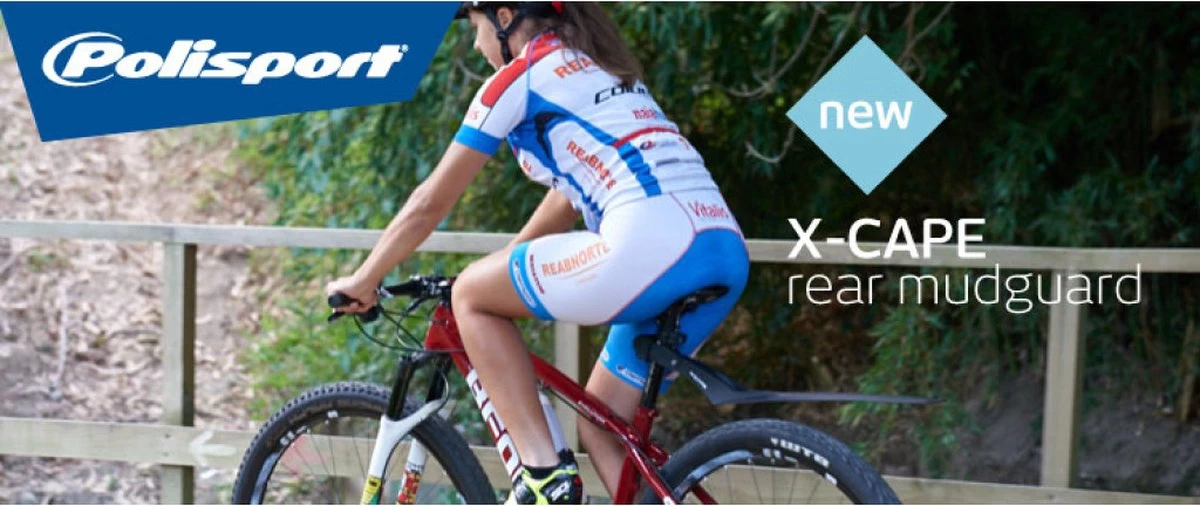 Polisport Xcape Achterspatbord - 26/27.5/29 Inch - Zwart - Afbeelding 3