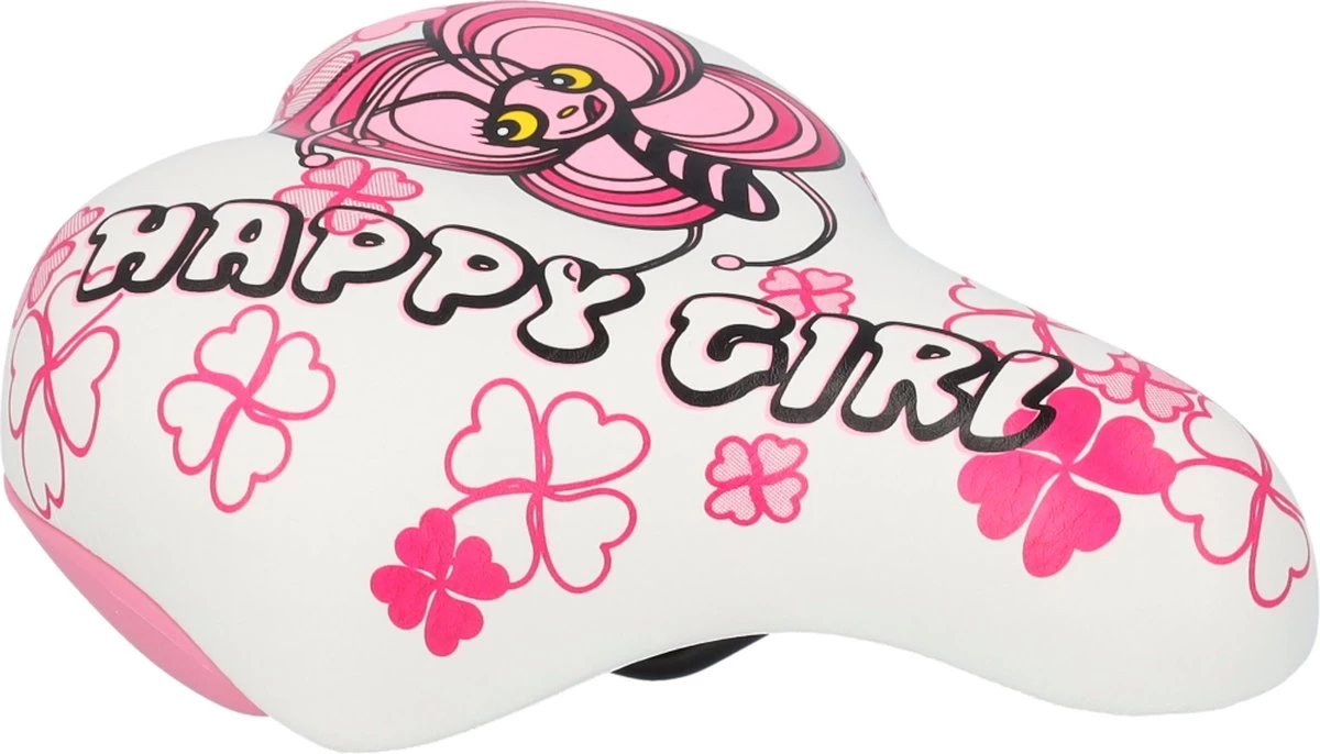 XLC Kinderzadel - Universeel - Wit/Roze - SA-C02 - Afbeelding 3