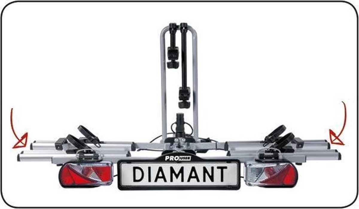 Pro-user Fietsendrager - Diamant - 2 Fietsen - Afbeelding 13