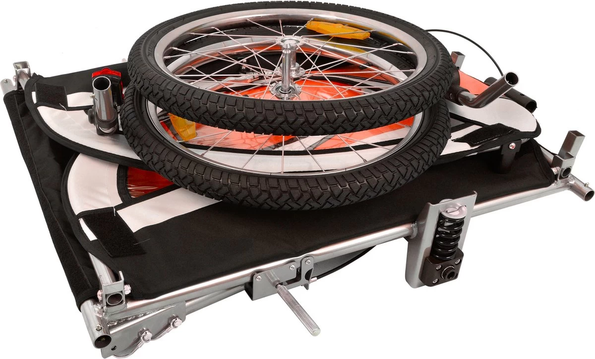 Fietskar Voor Kinderen - Met Buggyfunctie - En Schokbrekers - Rood - Afbeelding 8