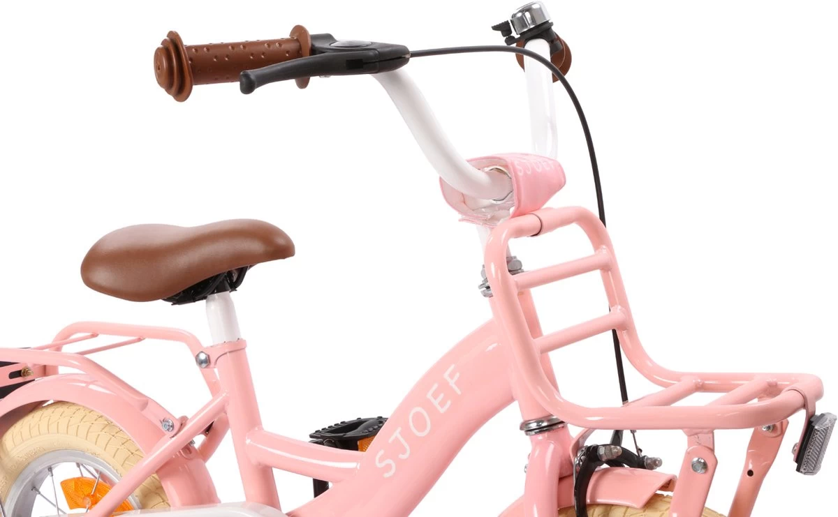 SJOEF Classic Meisjesfiets 12 Inch - Roze - Afbeelding 2