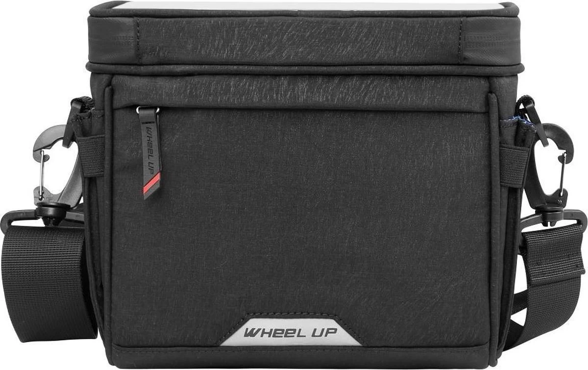 WHEEL UP D21 - Waterdichte Tas Voor Aan De Fiets - Fiets Tas Stuurtas Met Smartphone Houder – Waterdicht – Fietstas Stuur – Smartphone Houder Fiets – T/M 6.5 Inch - Zwart - Afbeelding 7