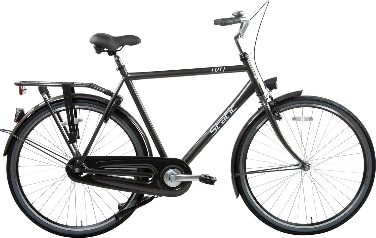 Static Herenfiets Urban 61 Cm Mat Zwart