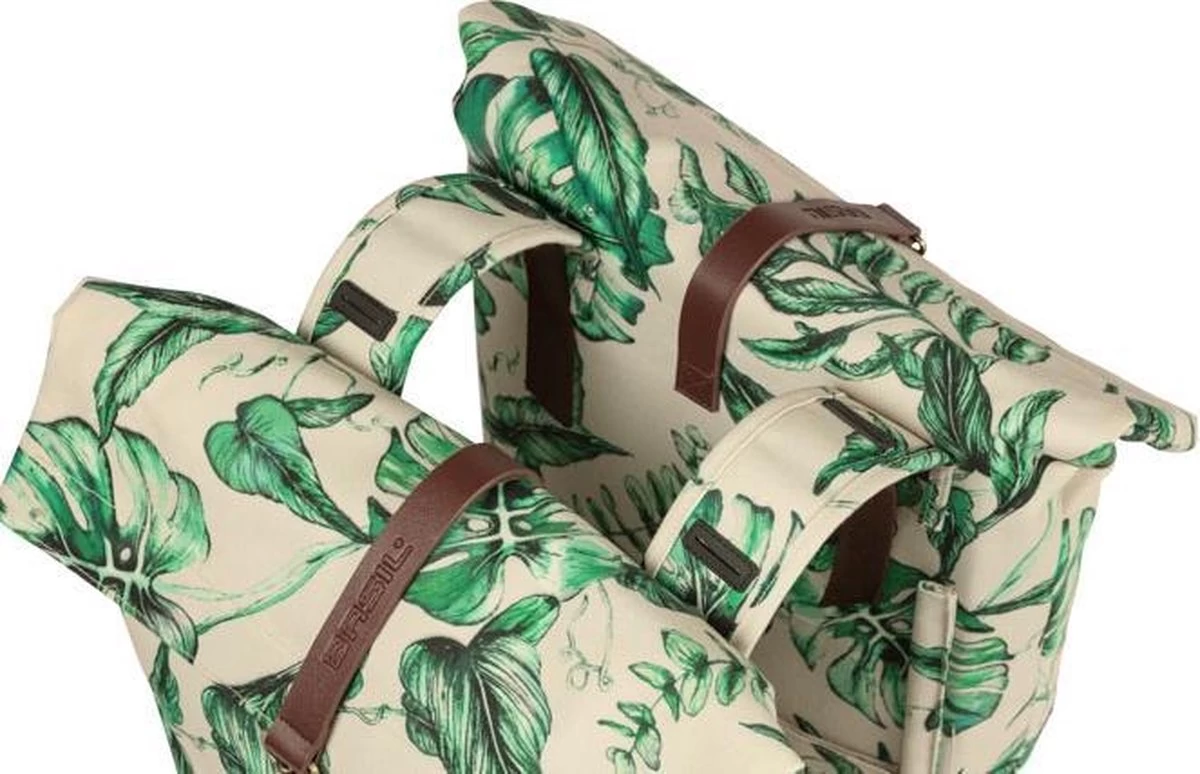 Basil Ever-Green Dubbele Fietstas - Beige - 32 Liter - Afbeelding 3