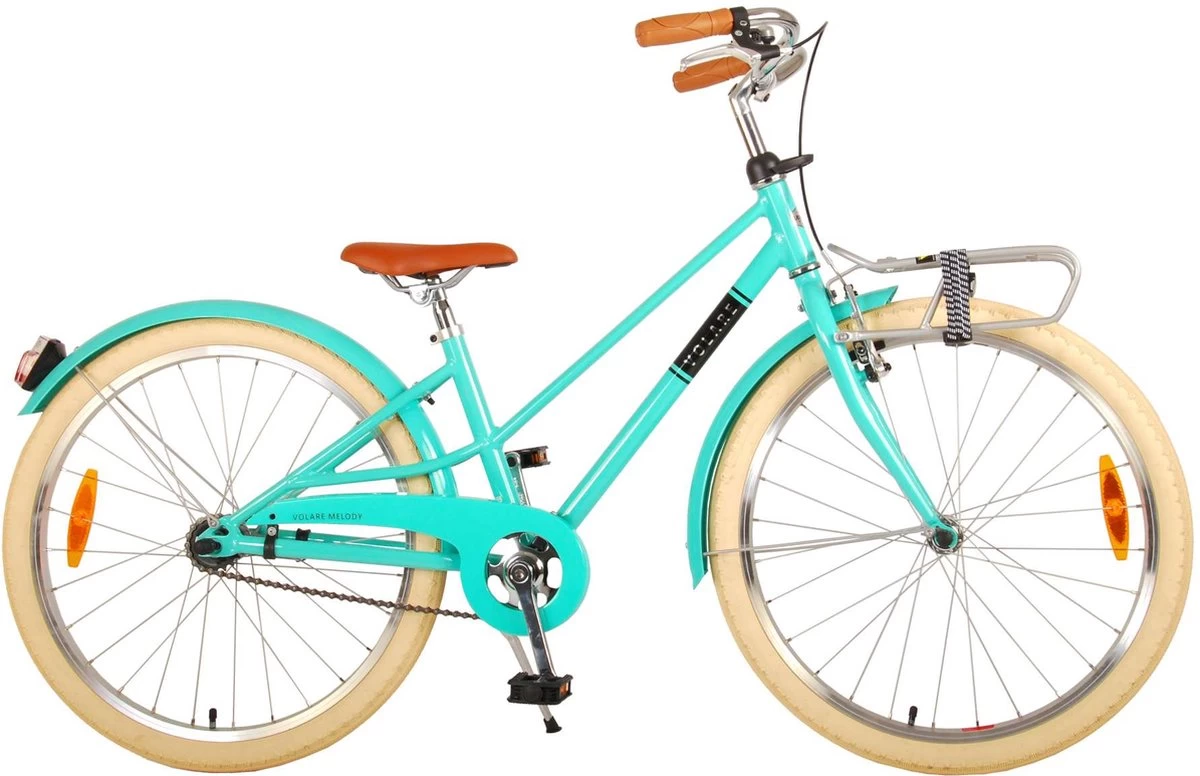 Volare Melody Kinderfiets - Meisjes - 24 Inch - Turquoise - Prime Collection - Afbeelding 3