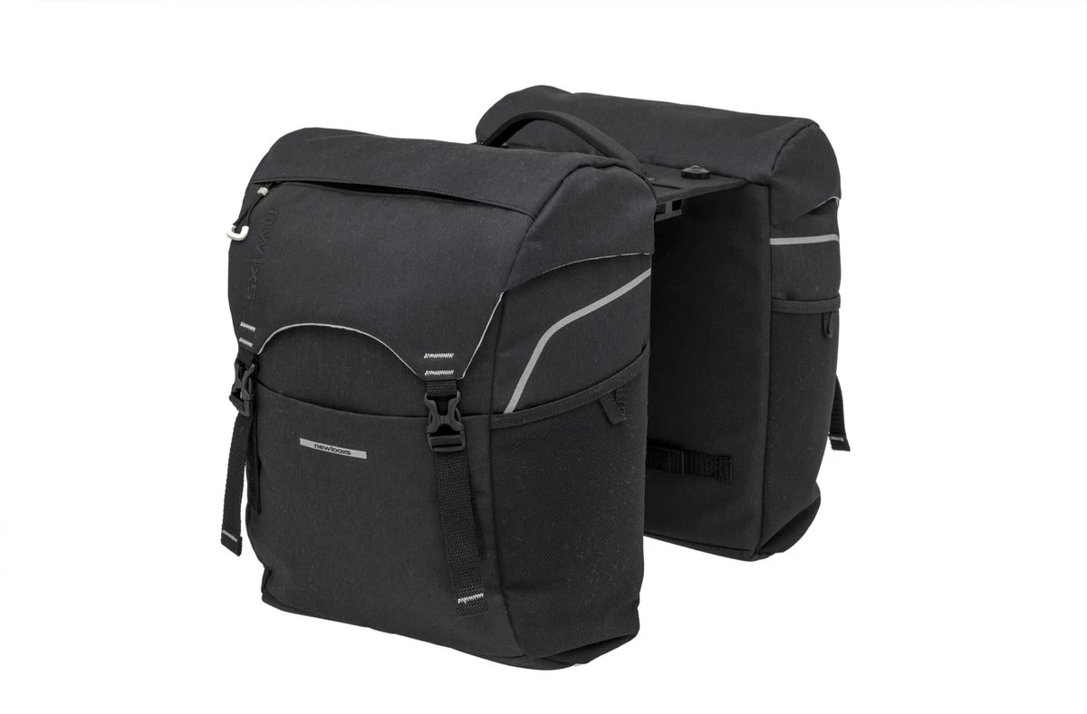 New Looxs Sports Double Dubbele Fietstas MIK - 32 Liter - Zwart - Afbeelding 9