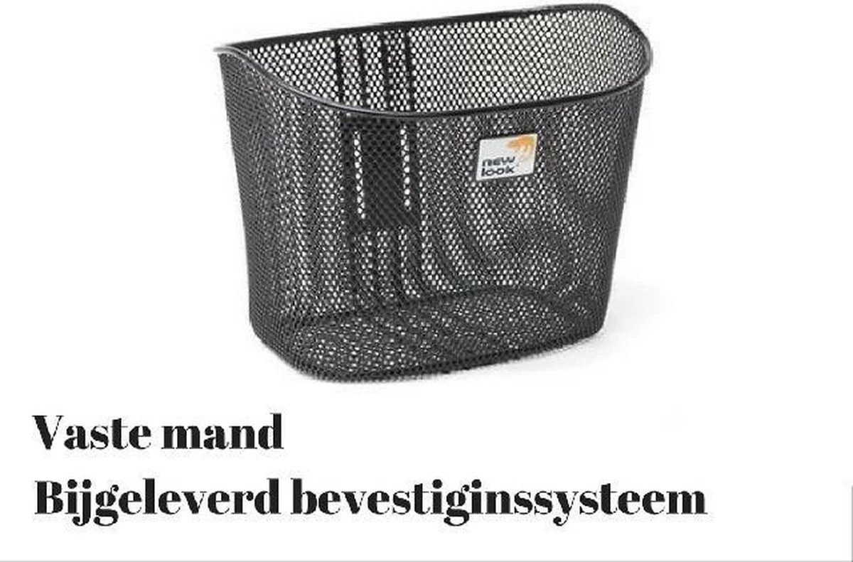 New Looxs Toscane RapidLock Fietsmand Stuur - 19 Liter - Staal - Zwart - Afbeelding 5