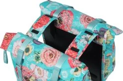 Basil Bloom Field Dubbele Fietstas - 28-35 Liter - Blauw
