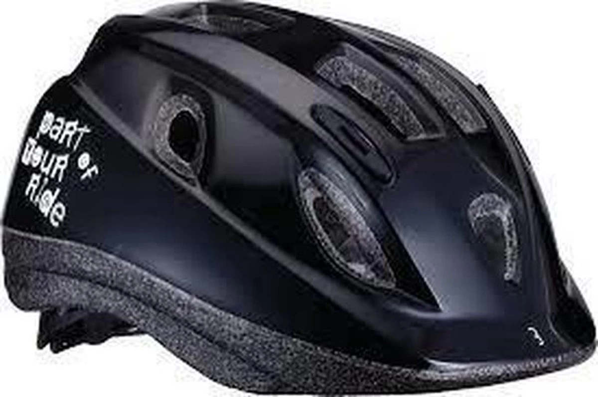 BBB Cycling Boogy Fietshelm - Kind - Maat M - Glanzend Zwart - BHE-37 - Afbeelding 2