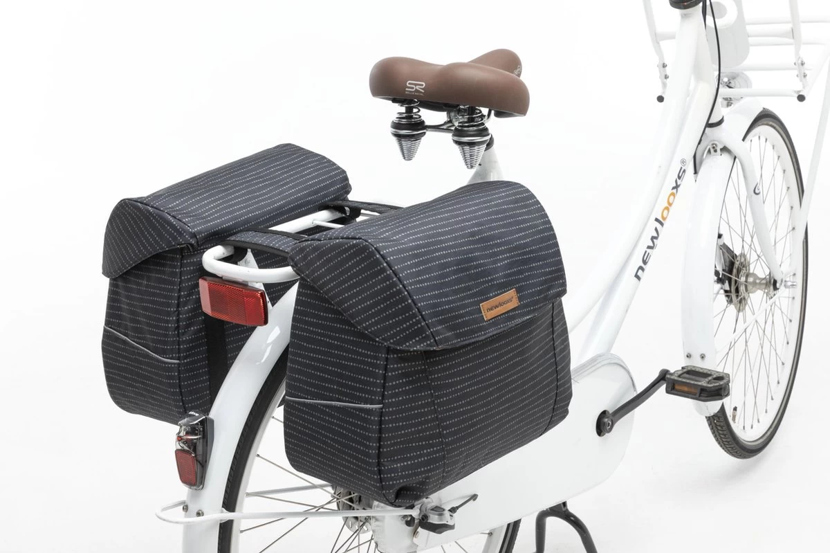 New Looxs Joli Double Nomi Dubbele Fietstas - 37 Liter - Zwart - Afbeelding 8