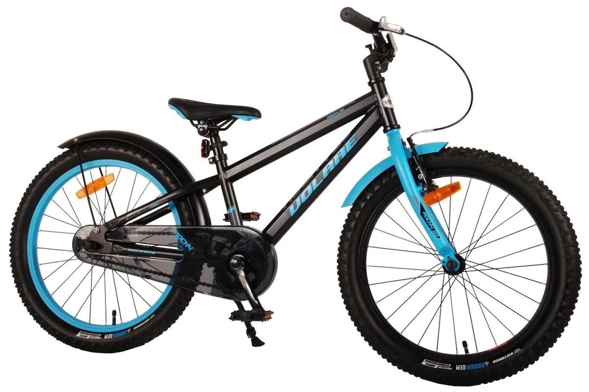 Volare Rocky Kinderfiets - 20 Inch - Zwart - 95% Afgemonteerd - Prime Collection - Afbeelding 2