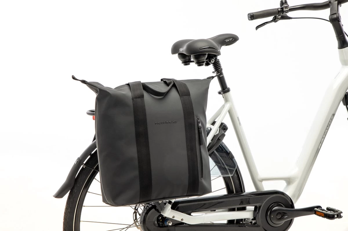 New Looxs Odense Kota Enkele Fietstas - Afneembaar Shopper - 24 Liter - Zwart - Afbeelding 7