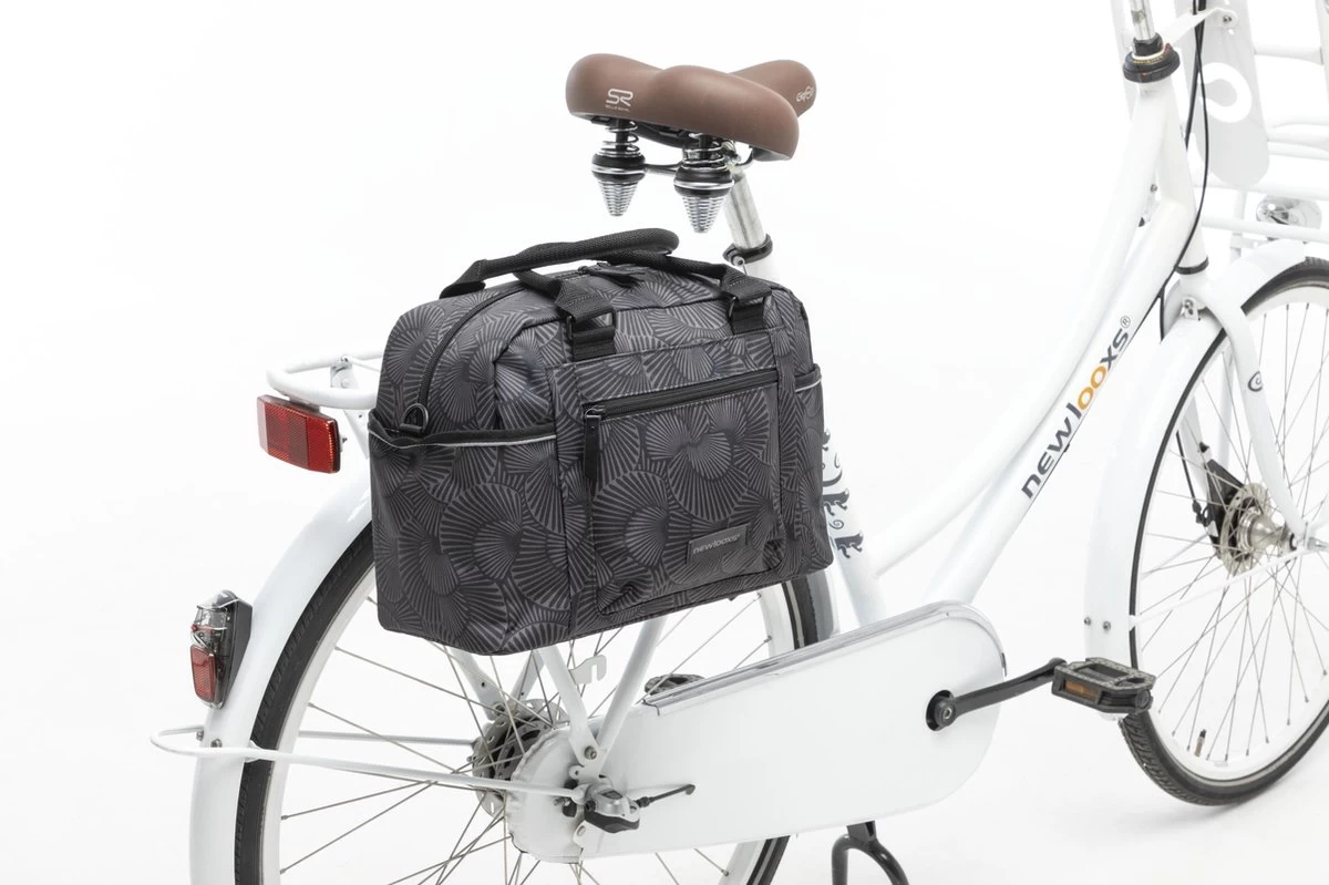 New Looxs Bari Selo Enkele Fietstas - Afneembaar Schoudertas - 13 Liter - Zwart - Afbeelding 5