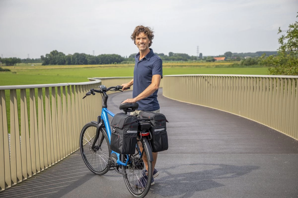 New Looxs Vigo Double MIK Dubbele Fietstas - Afneembaar - 37 Liter - Zwart - Afbeelding 6