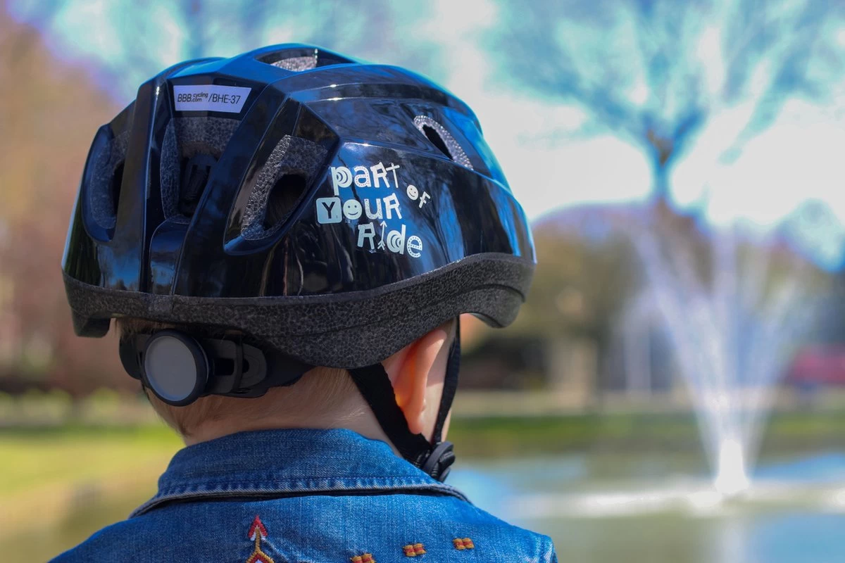 BBB Cycling Boogy Fietshelm - Kind - Maat M - Glanzend Zwart - BHE-37 - Afbeelding 5