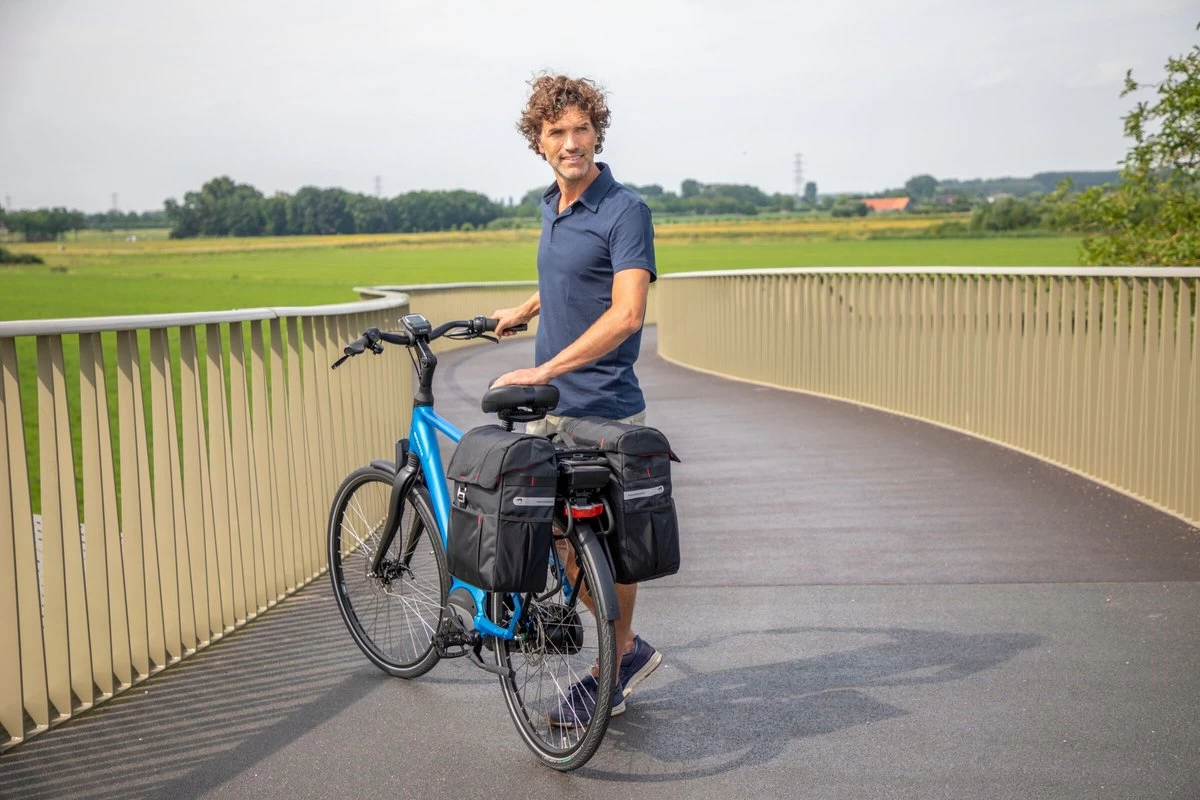 New Looxs Vigo Double MIK Dubbele Fietstas - Afneembaar - 37 Liter - Zwart - Afbeelding 11