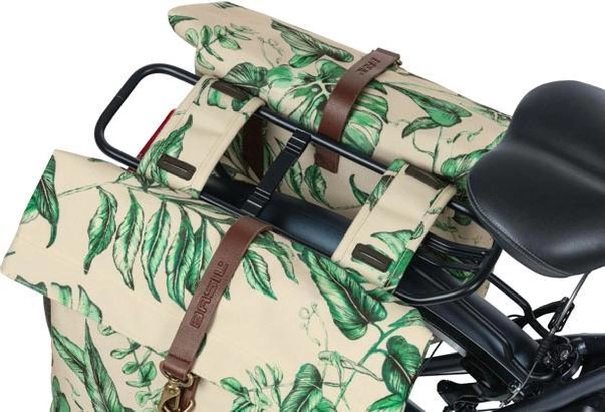 Basil Ever-Green Dubbele Fietstas - Beige - 32 Liter - Afbeelding 9